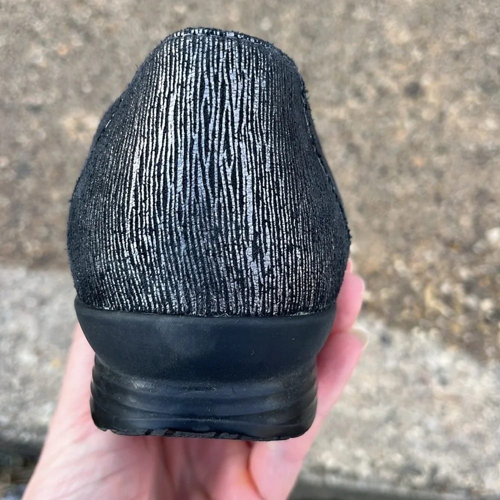 Dansko Metallic Black Flats - Picture 5 of 13